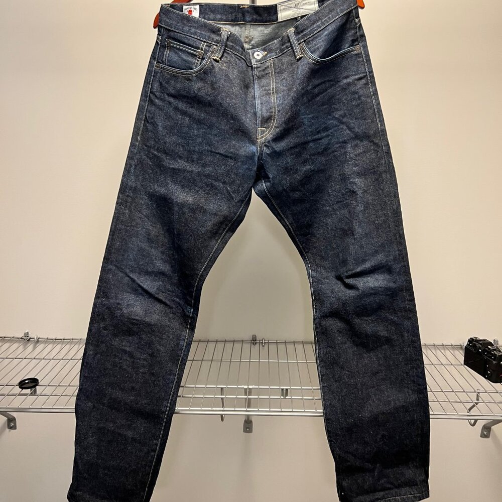 Rogue Territory “Strong Taper” Selvedge Jeans (Blue), 36 – Excellent, washed x1